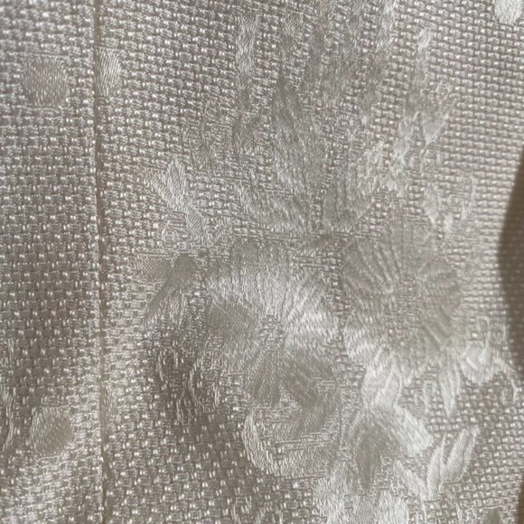 Vintage Escada by Margaretha Ley damask Tuxedo Vest Ivory size 38EU 6-8 US - Picture 9 of 12
